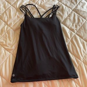 black tank with straps